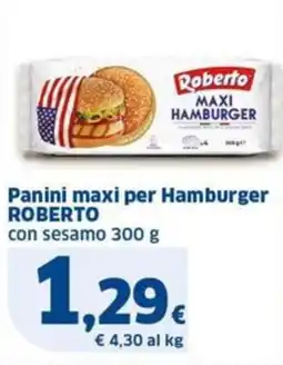 Sigma Roberto panini maxi per hamburger patatine offerta