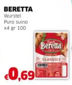 Mercati Alimentari BERETTA Wurstel Puro suino offerta