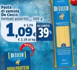 Sigma De Cecco Pasta di semola offerta