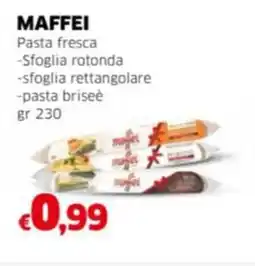 Mercati Alimentari MAFFEI Pasta fresca -Sfoglia rotonda -sfoglia rettangolare -pasta briseè offerta
