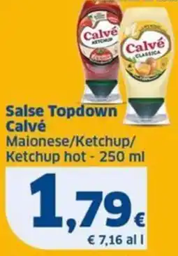 Sigma Calvé Salse Topdown Calvé Ketchup-Maionese offerta