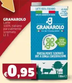 Mercati Alimentari GRANAROLO Latte 100% italiano parzialmente scremato offerta