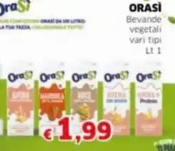 Mercati Alimentari ORASÌ Bevande vegetali vari tipi offerta