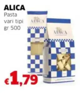 Mercati Alimentari ALICA Pasta vari tipi offerta