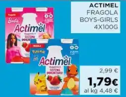 Coop Actimel fragola boys-girls offerta