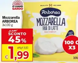 Despar Arborea mozzarella offerta