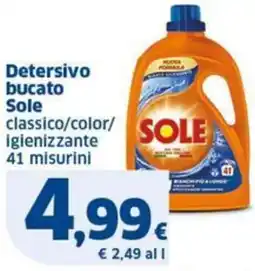 Sigma Sole detersivo bucato offerta