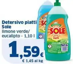 Sigma Sole detersivo piatti offerta