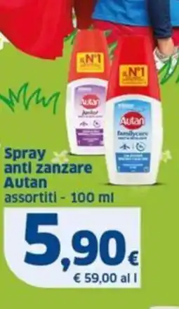 Sigma Autan Spray anti zanzare offerta