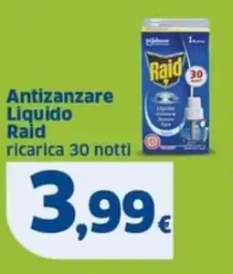 Sigma Raid Antizanzare Liquido offerta