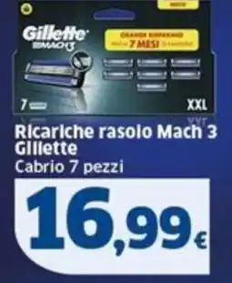 Sigma Gillette Ricariche rasolo Mach 3 offerta