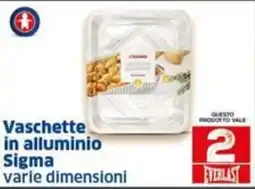 Sigma Sigma vaschette in alluminio offerta