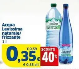 Sigma Acqua Levissima naturale/ frizzante offerta