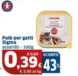 Sigma Patè per gatti Sigma assortiti offerta