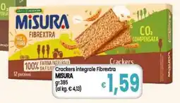 Famila Superstore MISURA Crackers integrale Fibrextra offerta