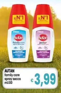 Famila Superstore Autan family care spray secco offerta