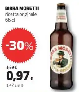 Coop Birra moretti ricetta originale offerta
