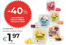Coop Coop macedonie e frutta fresca tagliata offerta