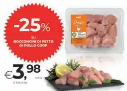 Coop Coop bocconcini di petto di pollo offerta