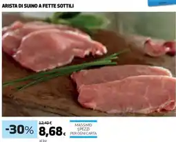 Coop Arista di suino a fette sottili offerta