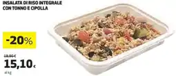 Coop Insalata di riso integrale con tonno e cipolla offerta