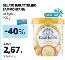 Coop Sammontana gelato barattolino offerta