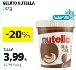 Coop Nutella gelato offerta