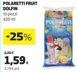 Coop Dolfin polaretti fruit offerta