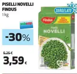 Coop Findus piselli novelli offerta