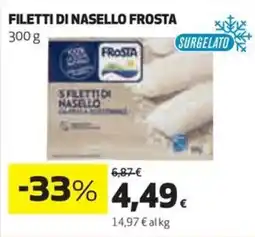 Coop Frosta filetti di nasello frosta offerta