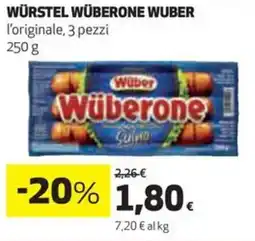 Coop Wuber würstel wüberone offerta