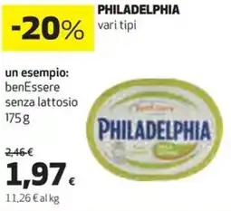 Coop Philadelphia benessere senza lattosio offerta