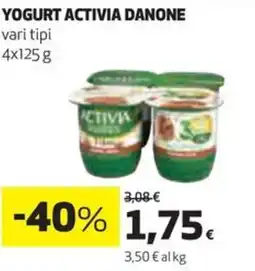Coop Danone yogurt activia offerta