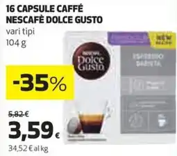 Coop 16 capsule caffé nescafè dolce gusto offerta