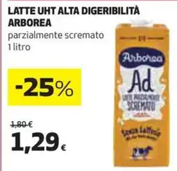 Coop Arborea latte uht alta digeribilità offerta