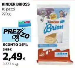 Coop Brioss kinder offerta