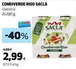 Coop Saclà condiverde riso offerta