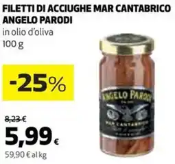 Coop Angelo parodi filetti di acciughe mar cantabrico offerta