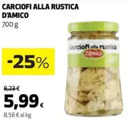 Coop D'amico carciofi alla rustica offerta