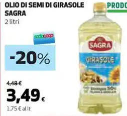 Coop Sagra olio di semi di girasole offerta