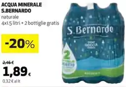 Coop S.bernardo acqua minerale offerta
