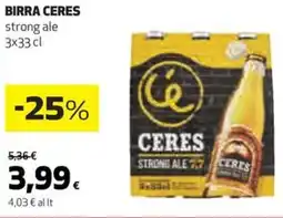 Coop Ceres birra offerta