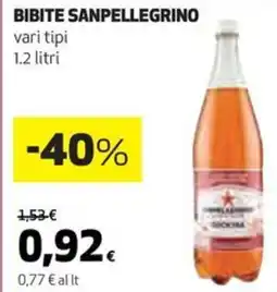 Coop Bibite sanpellegrino vari tipi offerta