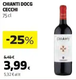 Coop Chianti docg cecchi offerta