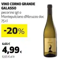 Coop Galasso vino corno grande offerta
