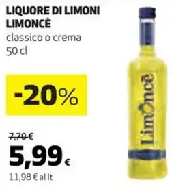 Coop Liquore di limoni limoncè offerta