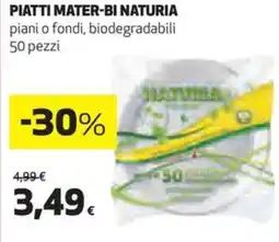 Coop Piatti mater-bi naturia offerta