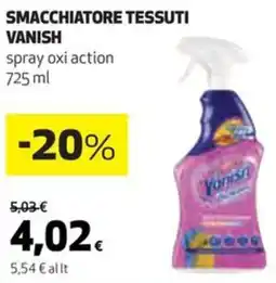 Coop Smacchiatore tessuti vanish spray oxi action offerta