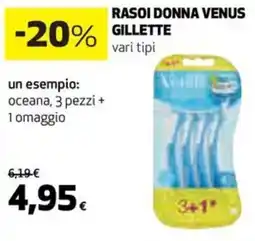 Coop Gillette rasoi donna venus offerta