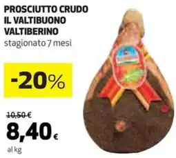 Coop Prosciutto crudo il valtibuono valtiberino offerta